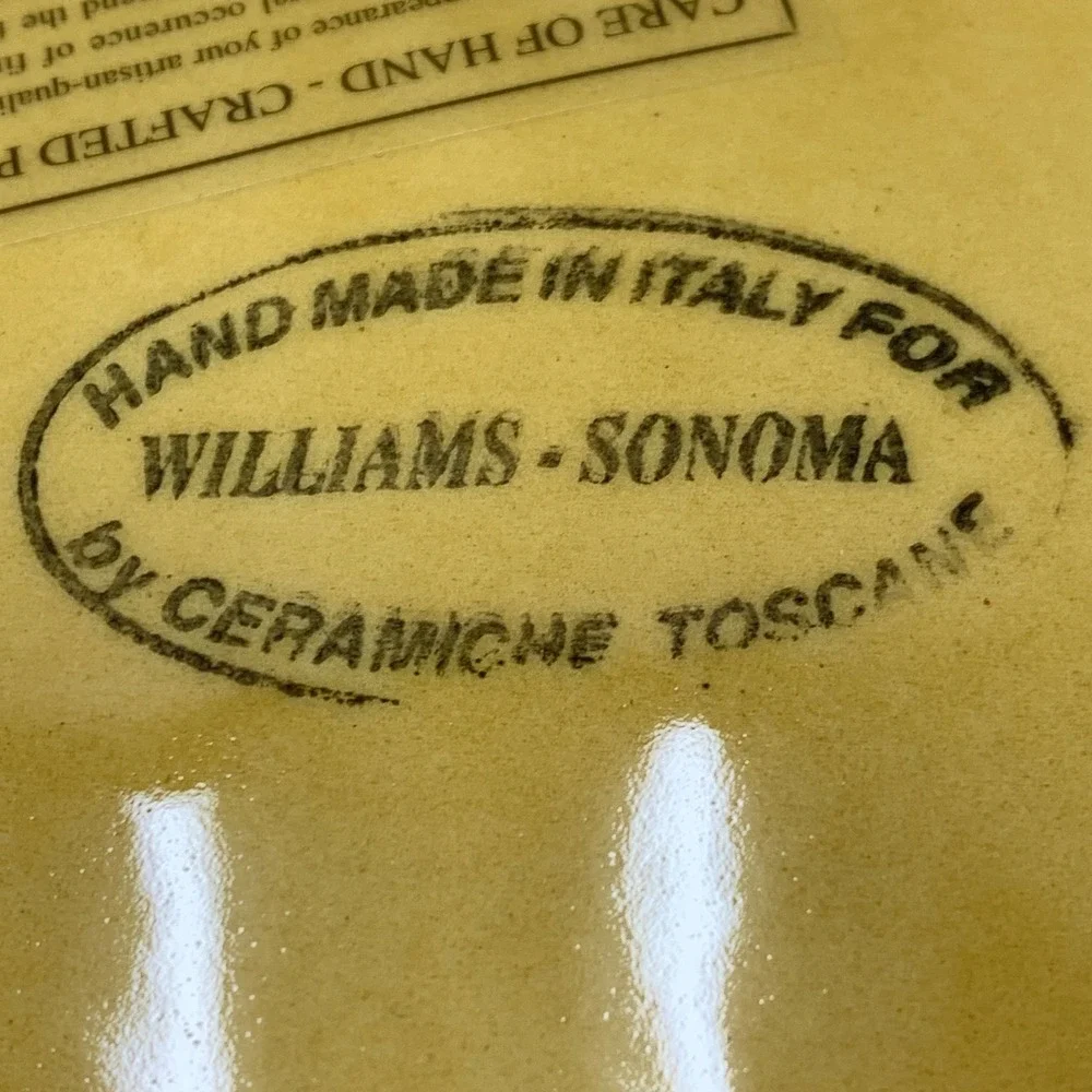 Williams Sonoma Ceramiche Toscane Hand Painted‎ Bowl Made in Italy Decor Dish